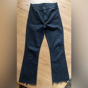 Mother jeans. Size 27. Black. 27” inseam. Frayed. Excellent condition.
